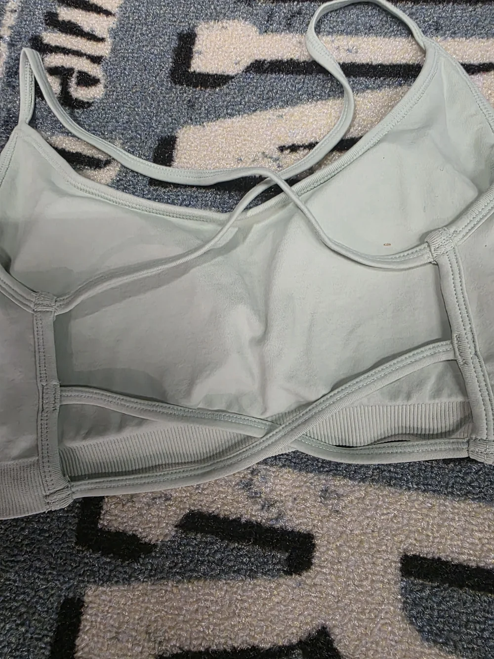 lululemon athletica Light Blue Strappy Sports Bra